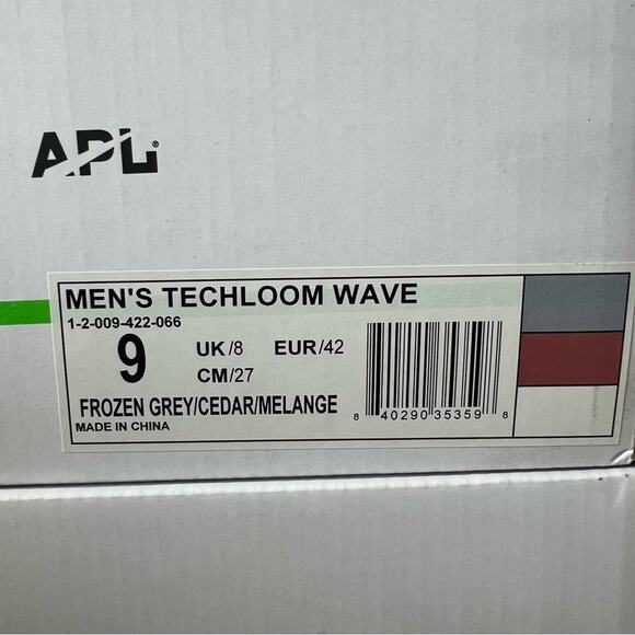 APL Men\'s Techloom Wave Running Shoe Lightweight
Stretch Sneaker Grey Red 9 NEW main image 5